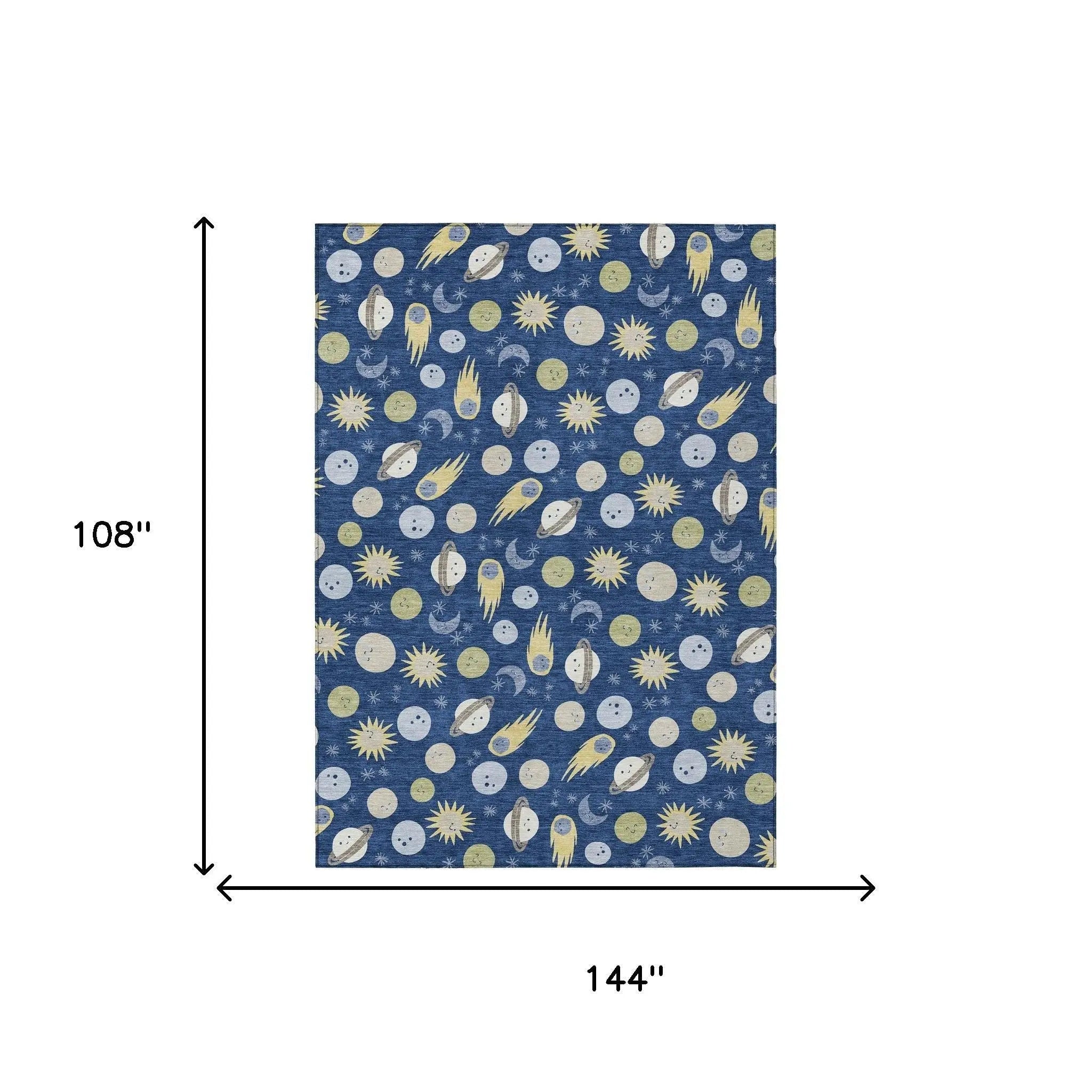 9' X 12' Navy Blue And Ivory Geometric Washable Indoor Outdoor Area Rug Homeroots Outdoor