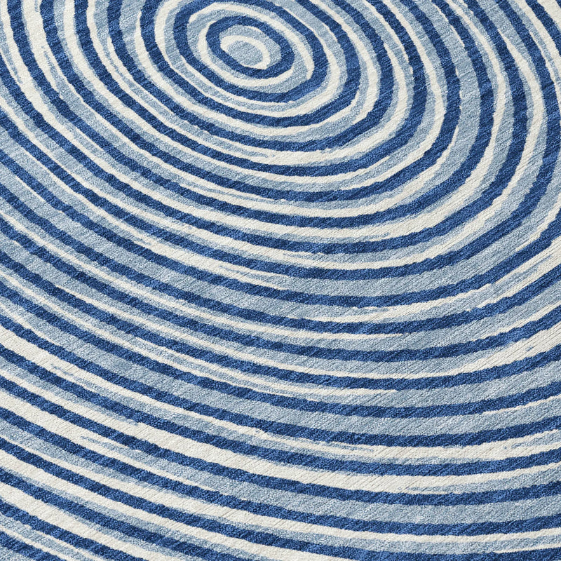 9' X 12' Navy Blue And Ivory Geometric Washable Indoor Outdoor Area Rug Homeroots Outdoor