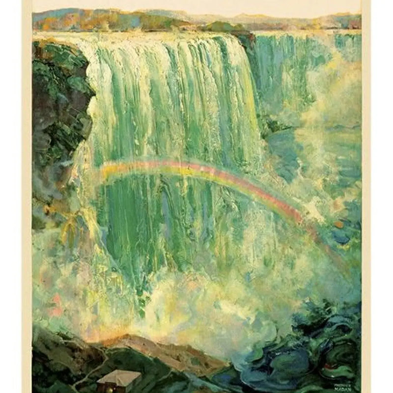 9" X 12" Niagra Falls New York C1920S Vintage Travel Poster Wall Art Homeroots Home Decor