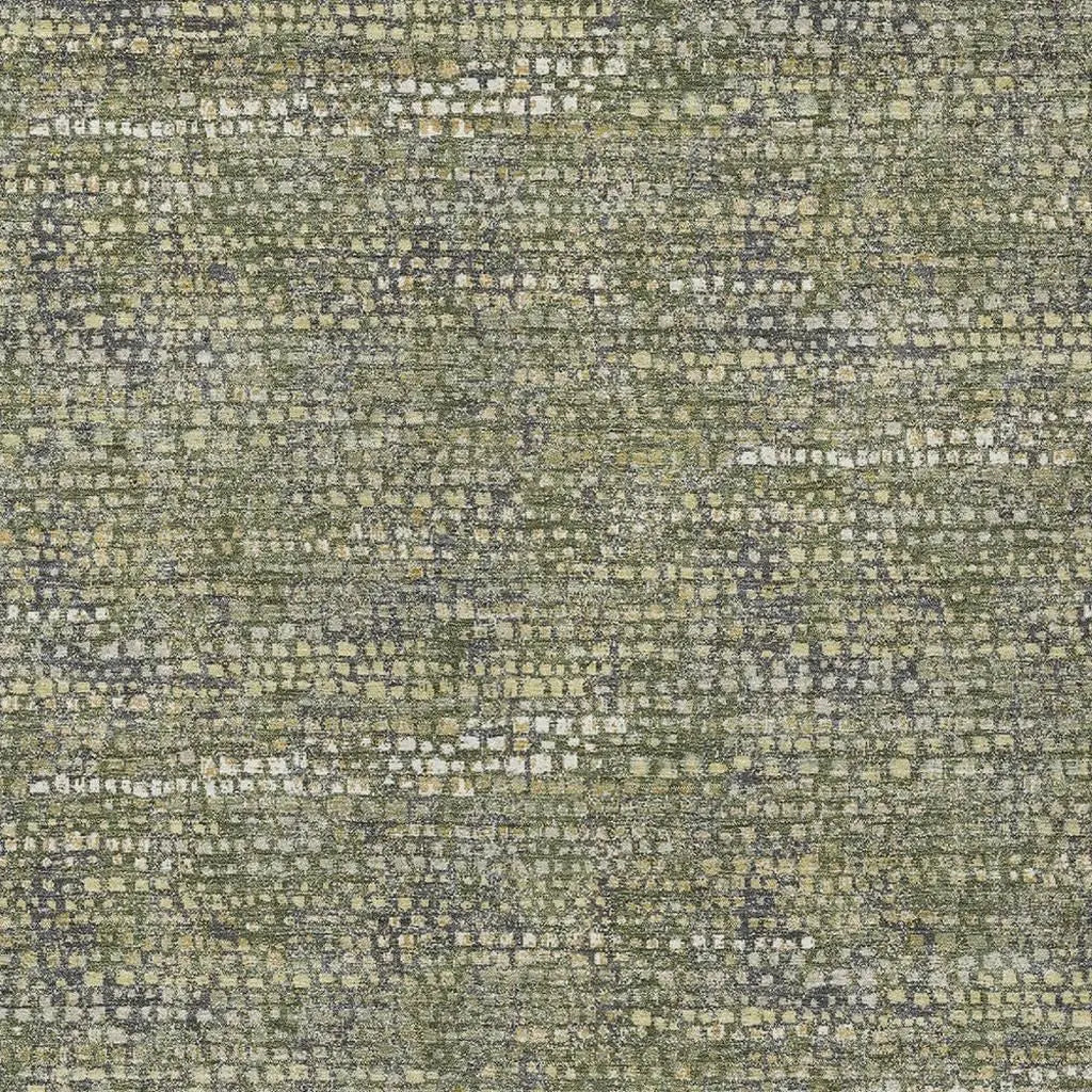9' X 12' Olive Green And Green Abstract Washable Indoor Outdoor Area Rug Homeroots Outdoor