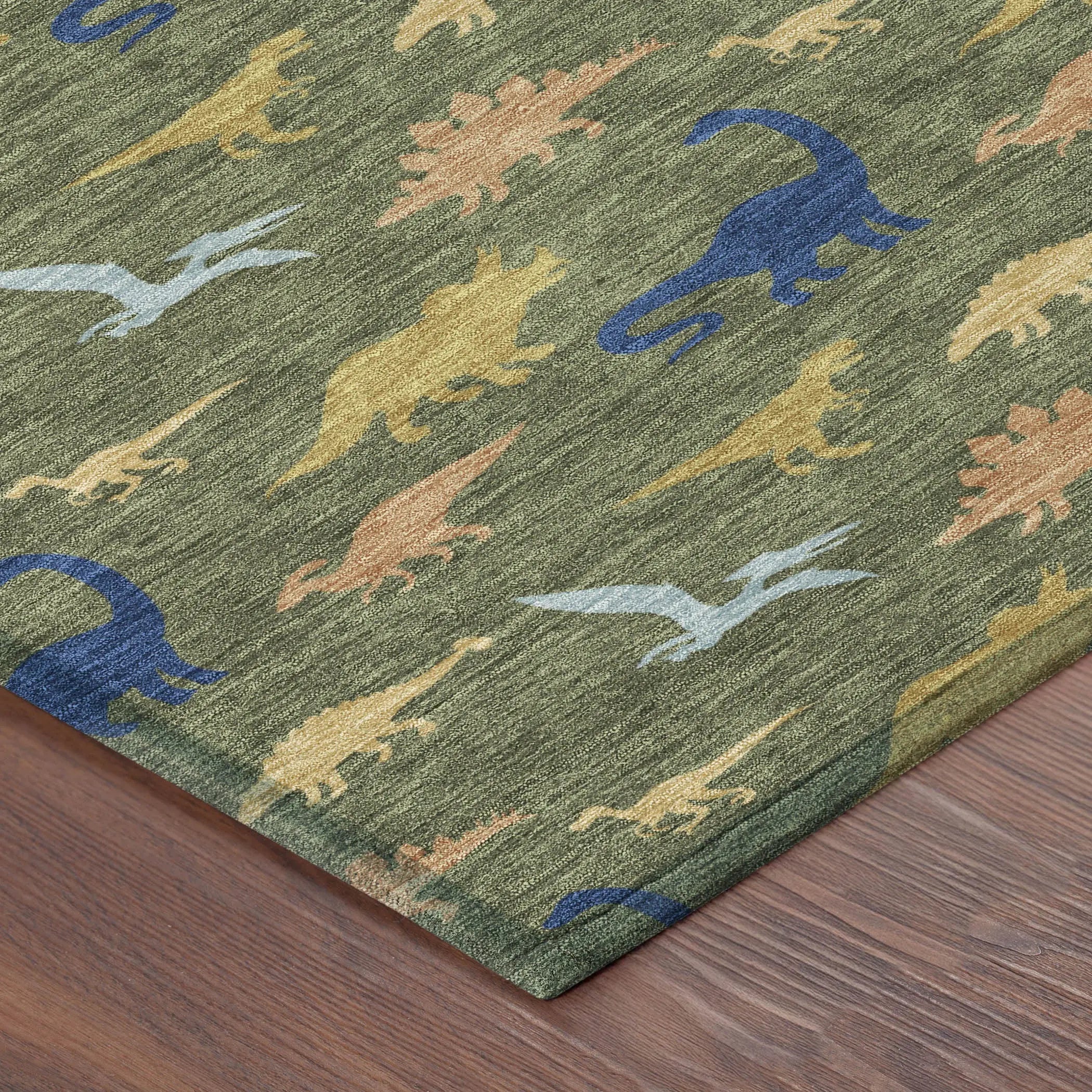 9' X 12' Olive Green And Green Geometric Washable Indoor Outdoor Area Rug Homeroots Outdoor