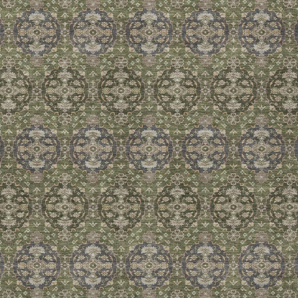 9' X 12' Olive Green And Green Striped Washable Indoor Outdoor Area Rug Homeroots Outdoor
