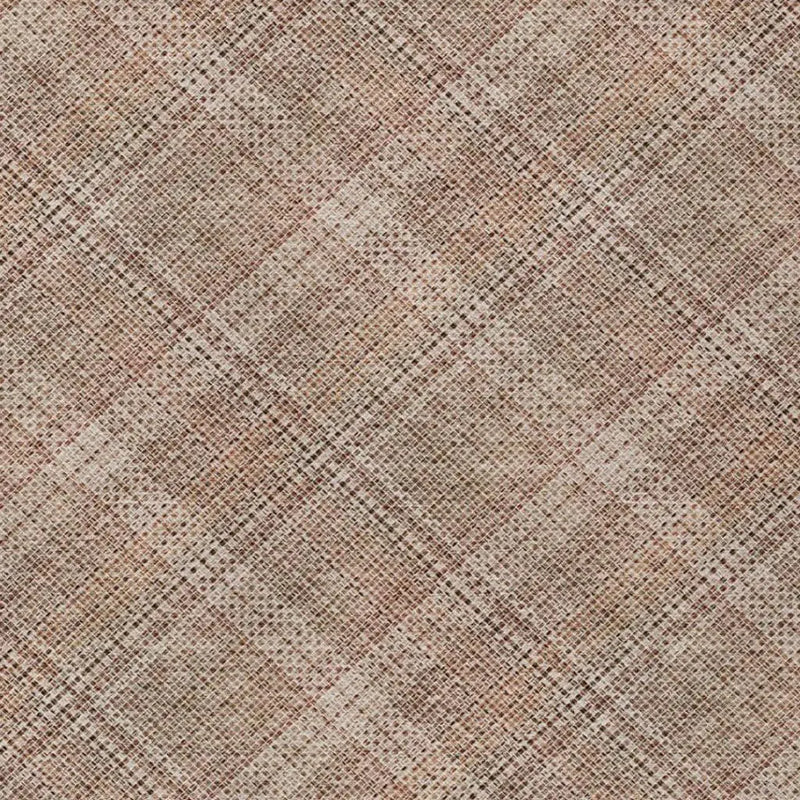 9' X 12' Orange And Beige Plaid Washable Indoor Outdoor Area Rug Homeroots Outdoor