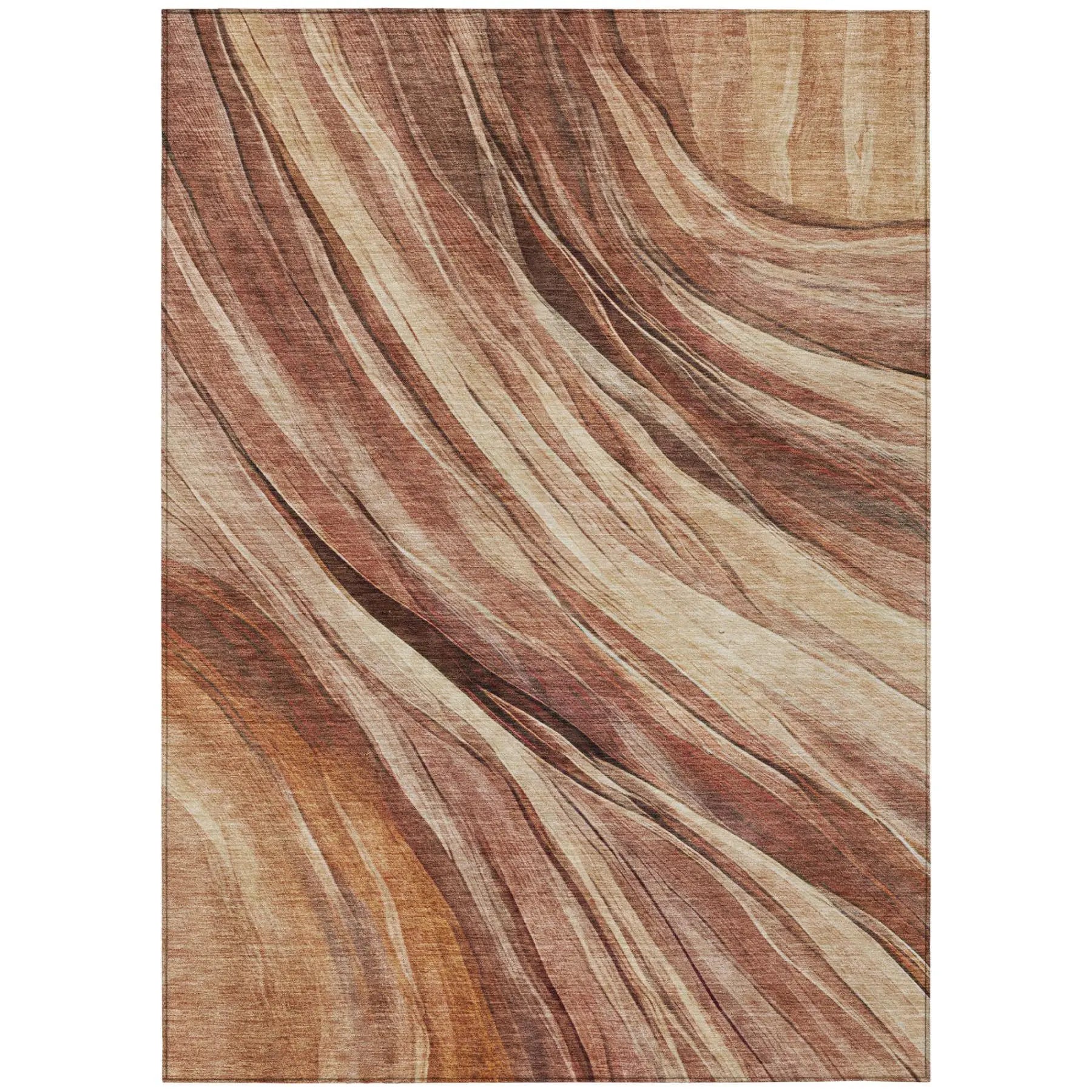 9' X 12' Orange And Burgundy Abstract Washable Indoor Outdoor Area Rug Homeroots Outdoor