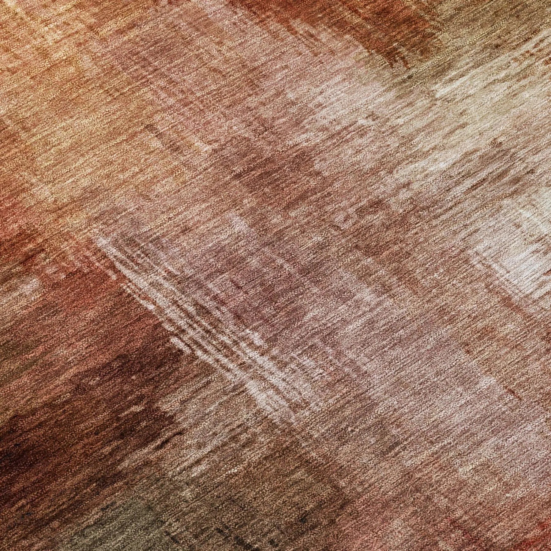9' X 12' Orange And Copper Abstract Washable Indoor Outdoor Area Rug Homeroots Outdoor