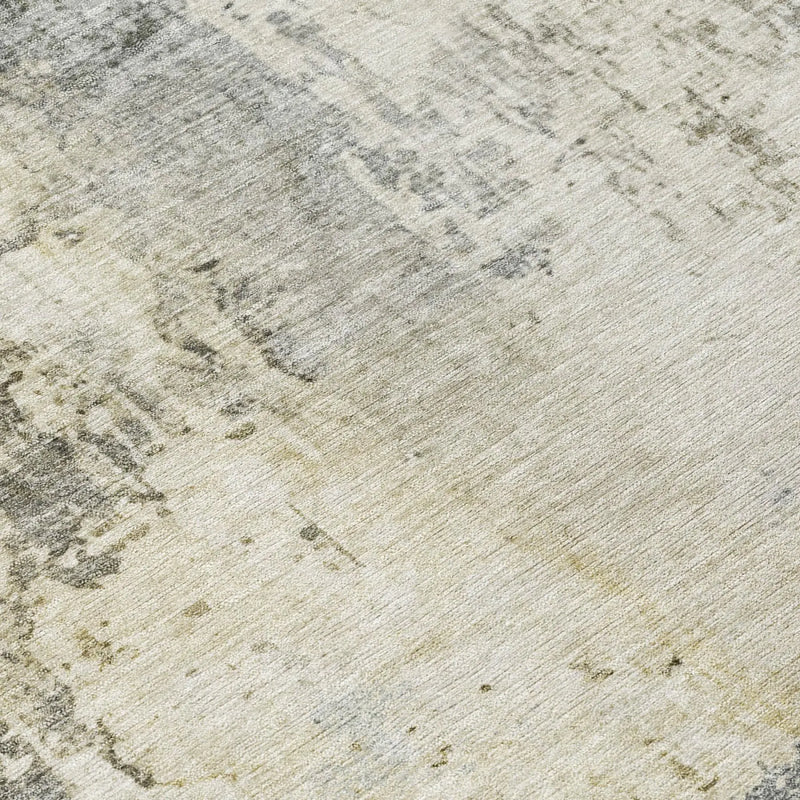9' X 12' Pewter And Gray Abstract Washable Indoor Outdoor Area Rug Homeroots Outdoor