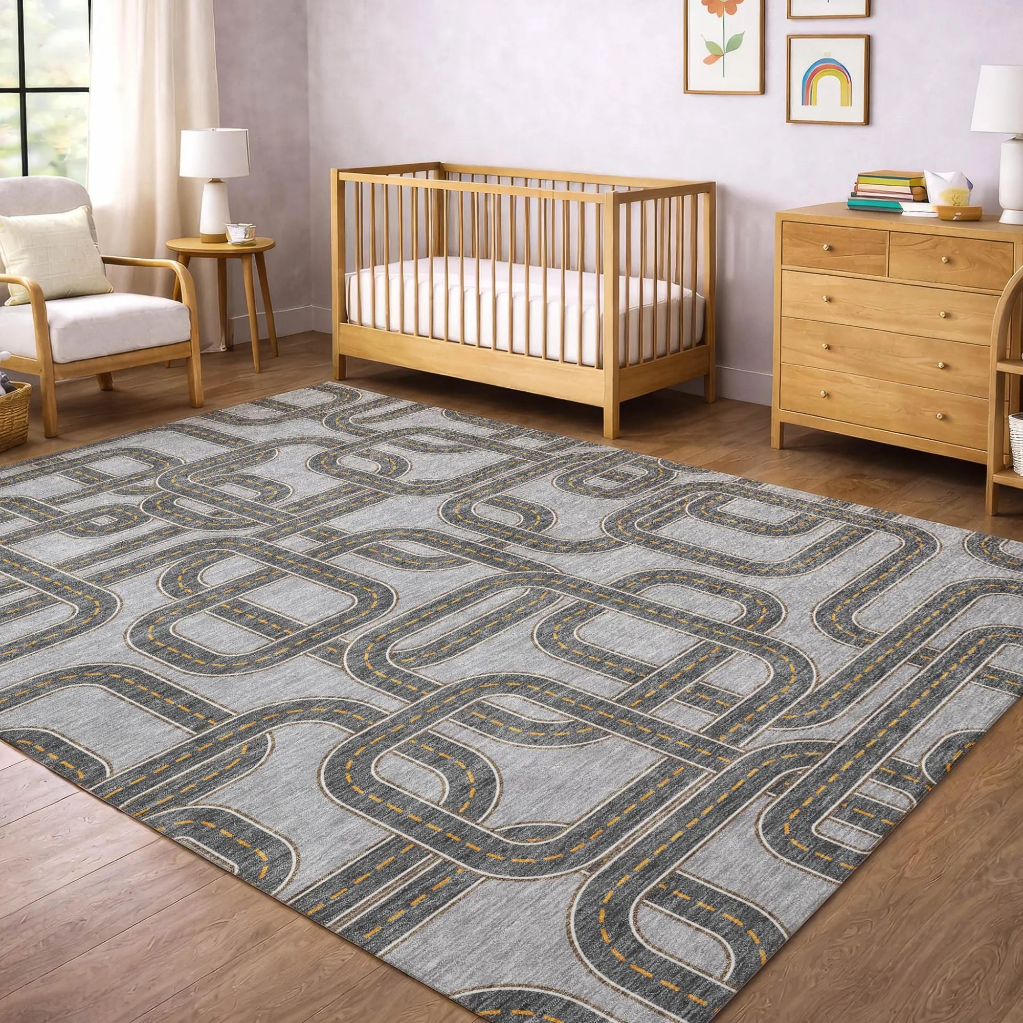 9' X 12' Pewter And Gray Geometric Washable Indoor Outdoor Area Rug Homeroots Outdoor
