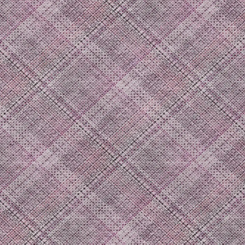 9' X 12' Pink And Blush Plaid Washable Indoor Outdoor Area Rug Homeroots Outdoor