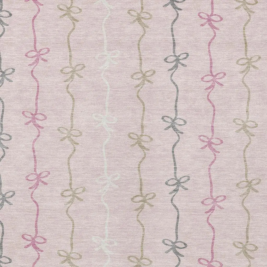 9' X 12' Pink And Gray Southwestern Washable Indoor Outdoor Area Rug Homeroots Outdoor