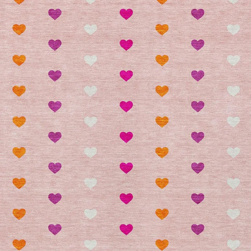 9' X 12' Pink And Ivory Geometric Washable Indoor Outdoor Area Rug Homeroots Outdoor