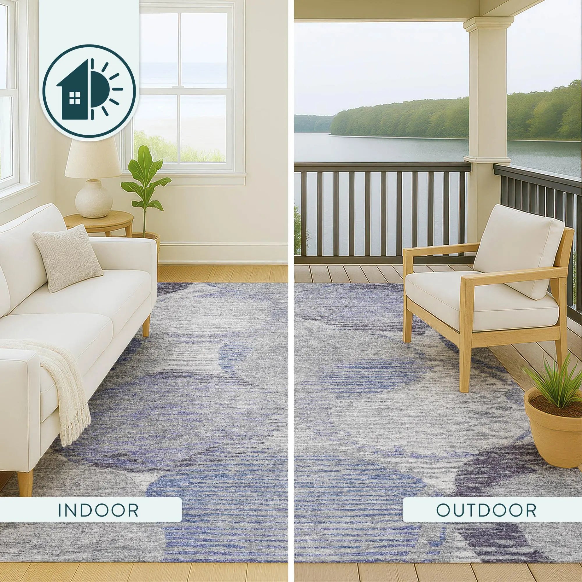 9' X 12' Plum And Purple Geometric Washable Indoor Outdoor Area Rug Homeroots Outdoor