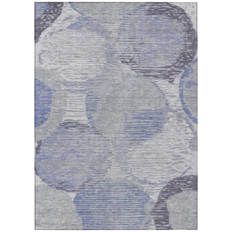 9' X 12' Plum And Purple Geometric Washable Indoor Outdoor Area Rug Homeroots Outdoor