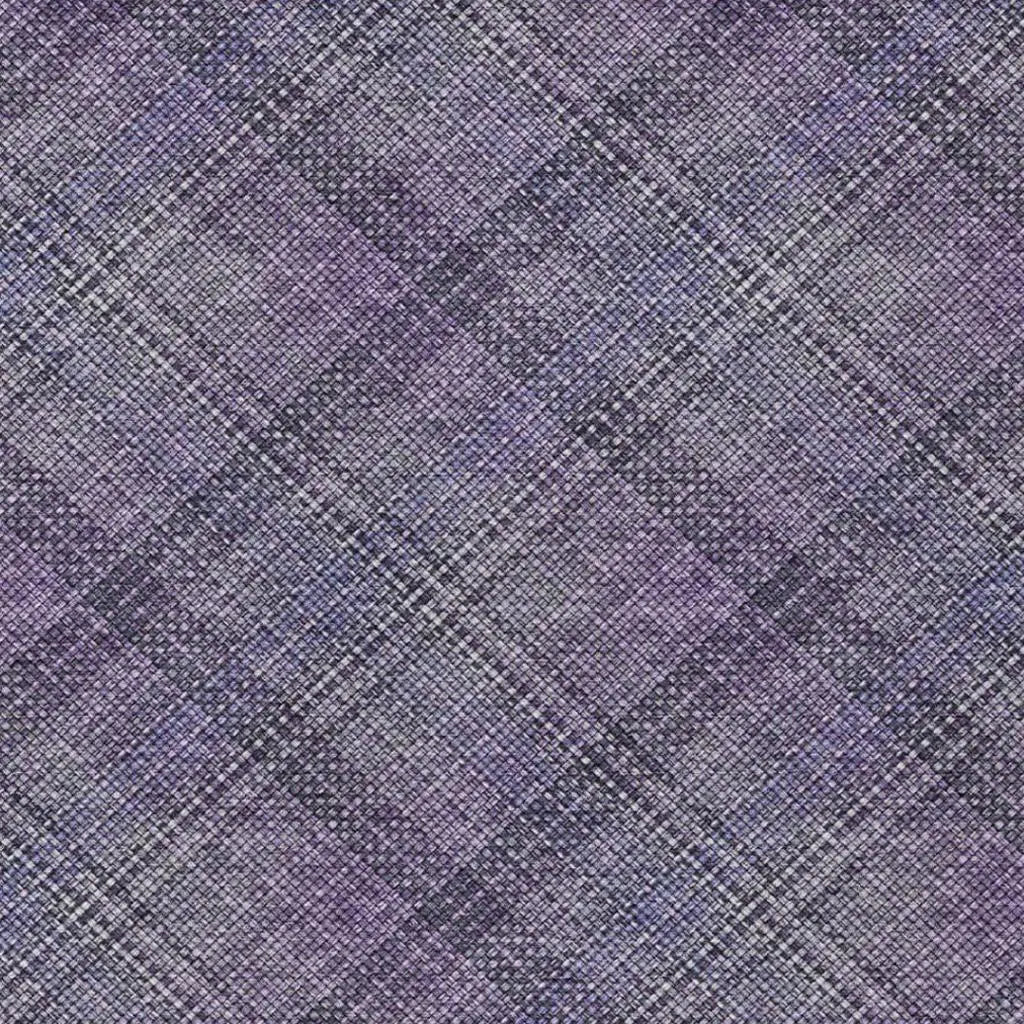 9' X 12' Plum And Purple Plaid Washable Indoor Outdoor Area Rug Homeroots Outdoor