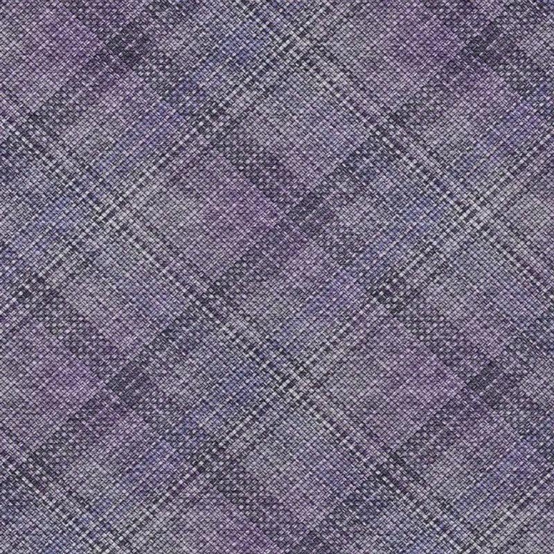 9' X 12' Plum And Purple Plaid Washable Indoor Outdoor Area Rug Homeroots Outdoor