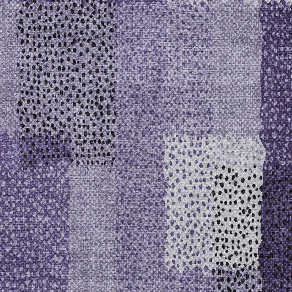 9' X 12' Purple And Lavender Abstract Washable Indoor Outdoor Area Rug Homeroots Outdoor