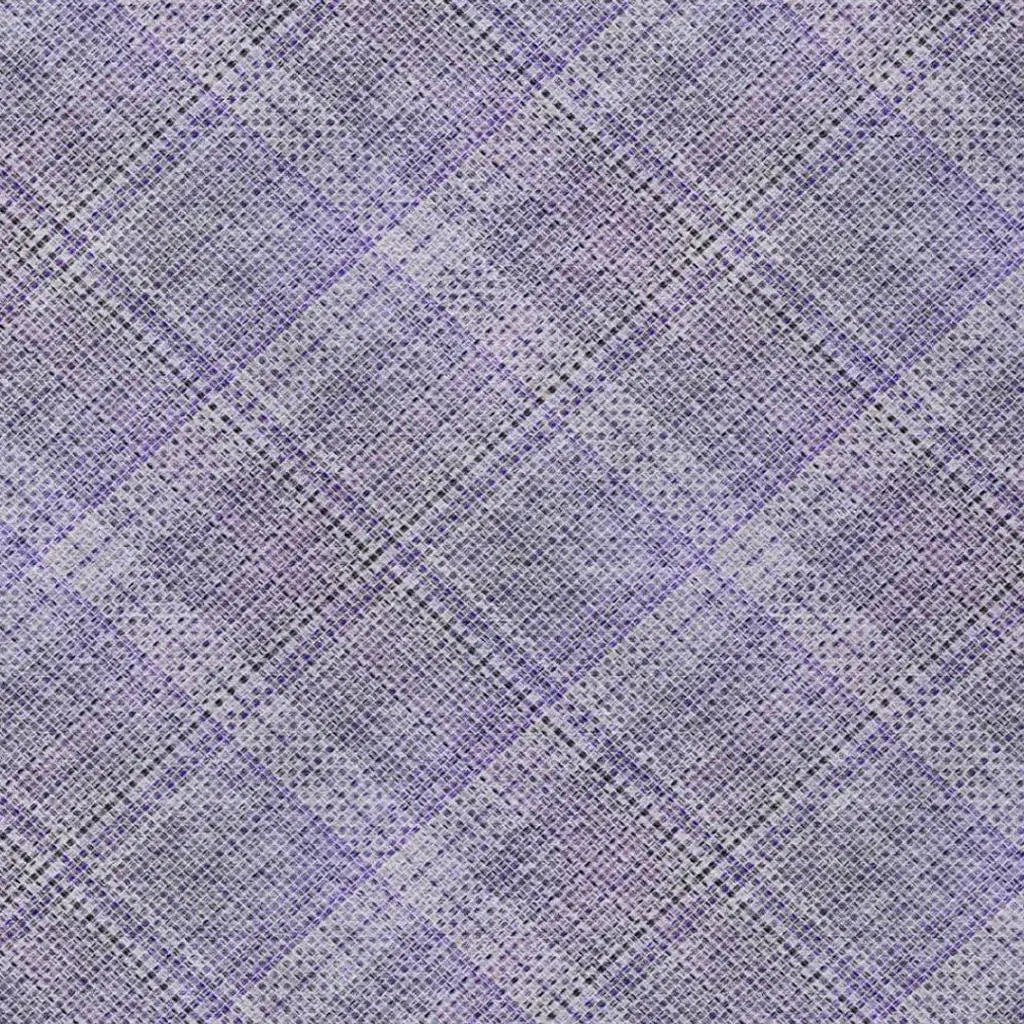 9' X 12' Purple And Lavender Plaid Washable Indoor Outdoor Area Rug Homeroots Outdoor
