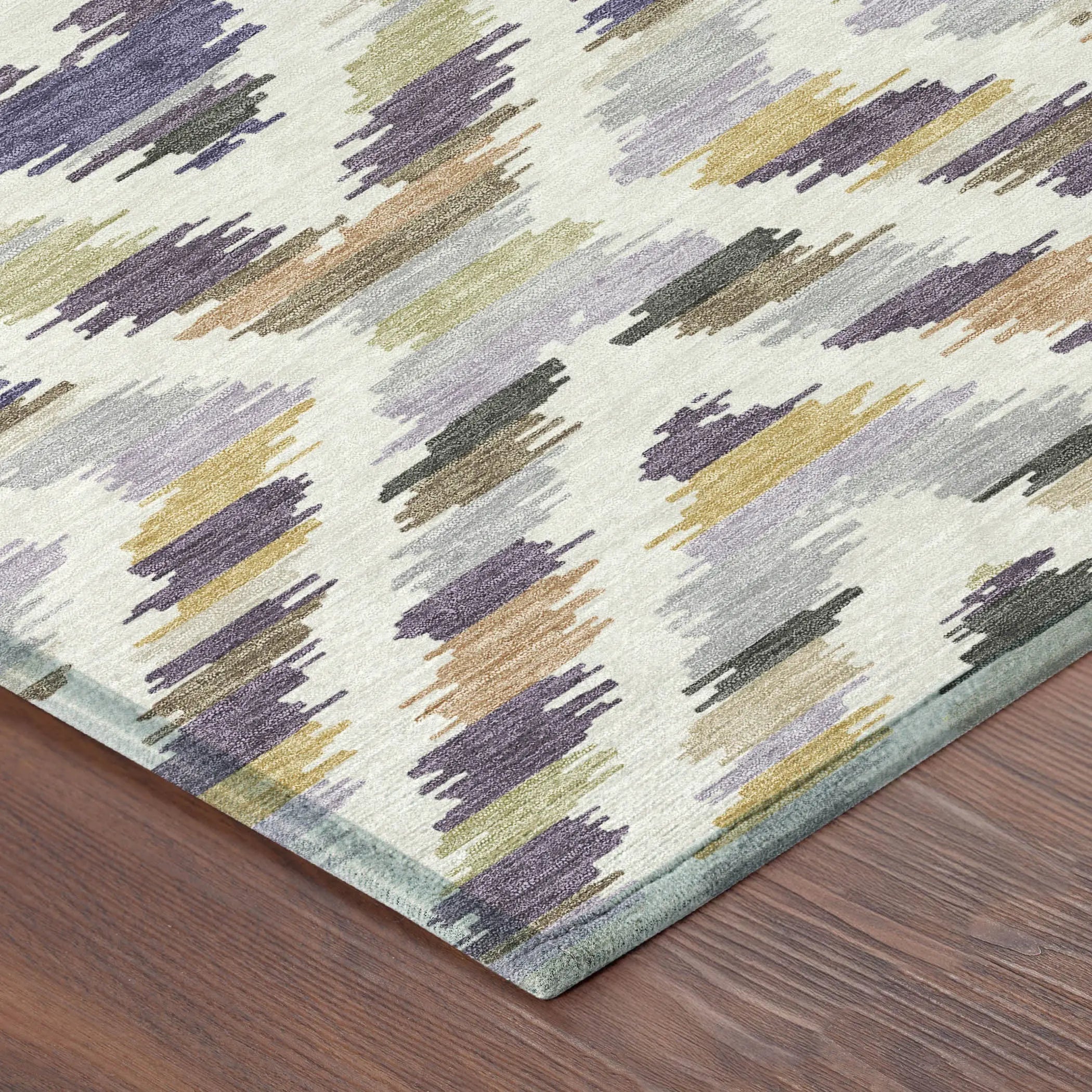 9' X 12' Purple And Lavender Tribal Washable Indoor Outdoor Area Rug Homeroots Outdoor