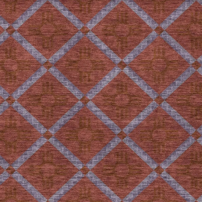 9' X 12' Red And Green Geometric Washable Indoor Outdoor Area Rug Homeroots Outdoor