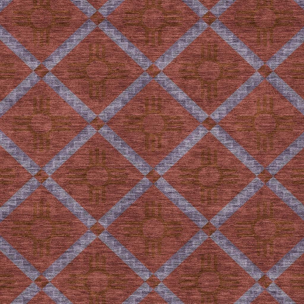 9' X 12' Red And Green Geometric Washable Indoor Outdoor Area Rug Homeroots Outdoor