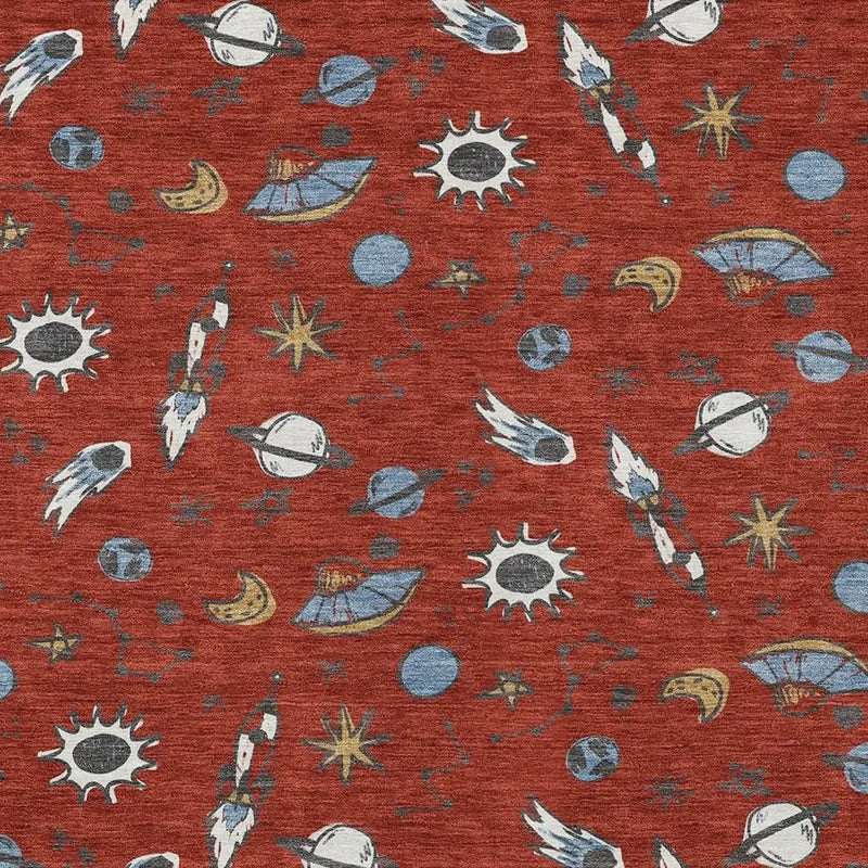 9' X 12' Red And Ivory Animal Print Washable Indoor Outdoor Area Rug Homeroots Outdoor