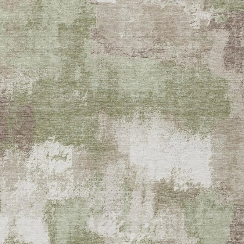 9' X 12' Sage And Green Abstract Washable Indoor Outdoor Area Rug Homeroots Outdoor