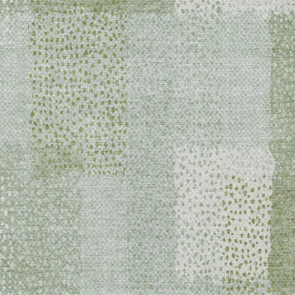9' X 12' Sage And Green Abstract Washable Indoor Outdoor Area Rug Homeroots Outdoor