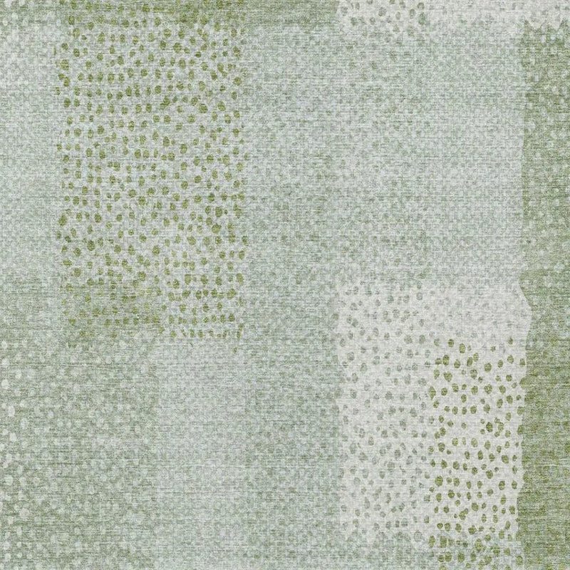 9' X 12' Sage And Green Abstract Washable Indoor Outdoor Area Rug Homeroots Outdoor