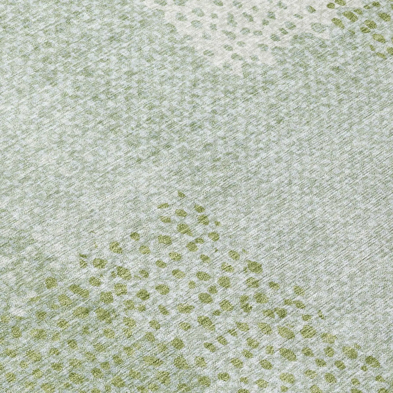 9' X 12' Sage And Green Abstract Washable Indoor Outdoor Area Rug Homeroots Outdoor