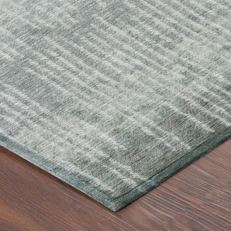 9' X 12' Sage And Green Abstract Washable Indoor Outdoor Area Rug Homeroots Outdoor
