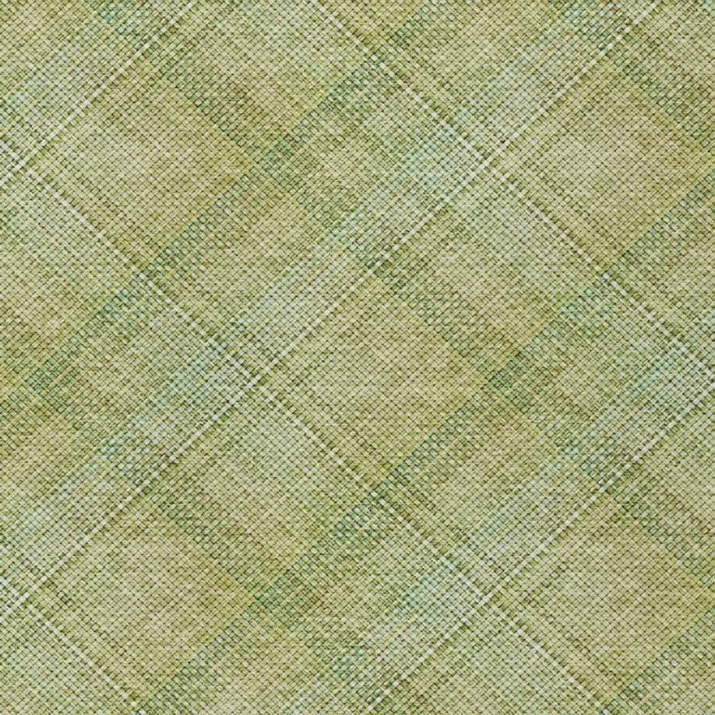 9' X 12' Sage And Green Plaid Washable Indoor Outdoor Area Rug Homeroots Outdoor