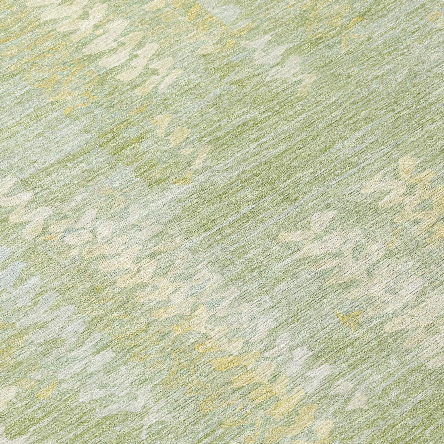 9' X 12' Sage And Green Striped Washable Indoor Outdoor Area Rug Homeroots Outdoor