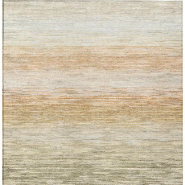 9' X 12' Sage And Green Striped Washable Indoor Outdoor Area Rug Homeroots Outdoor
