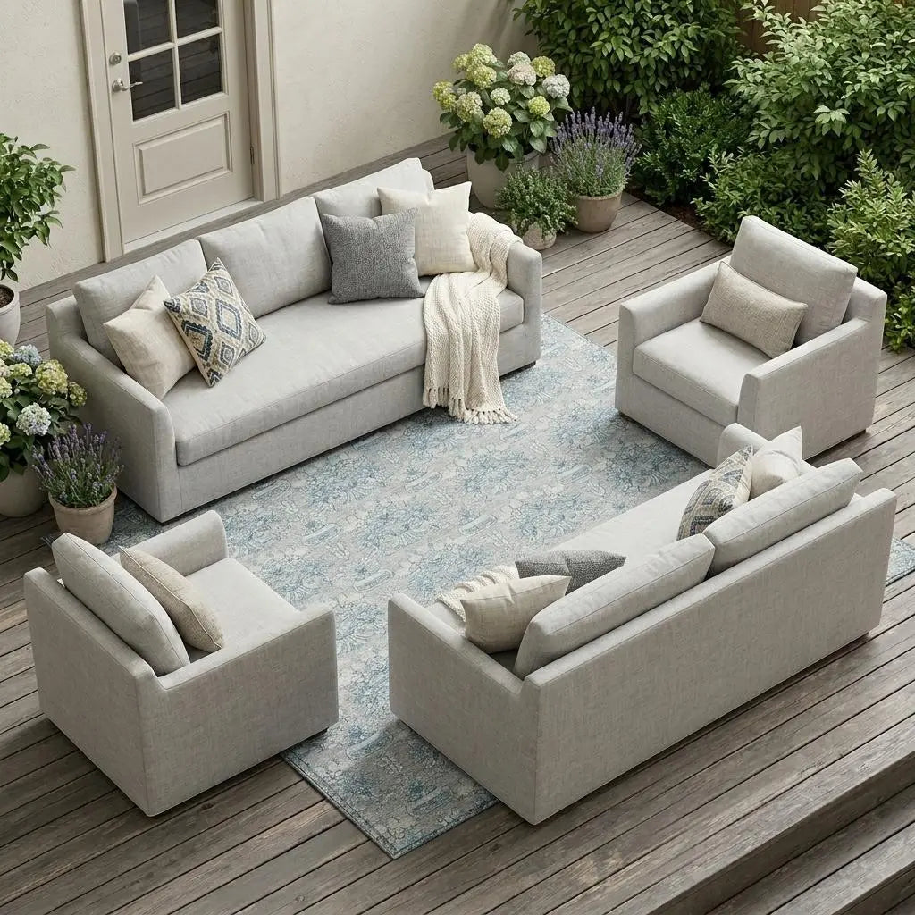 9' X 12' Silver And Gray Floral Washable Indoor Outdoor Area Rug Homeroots Outdoor