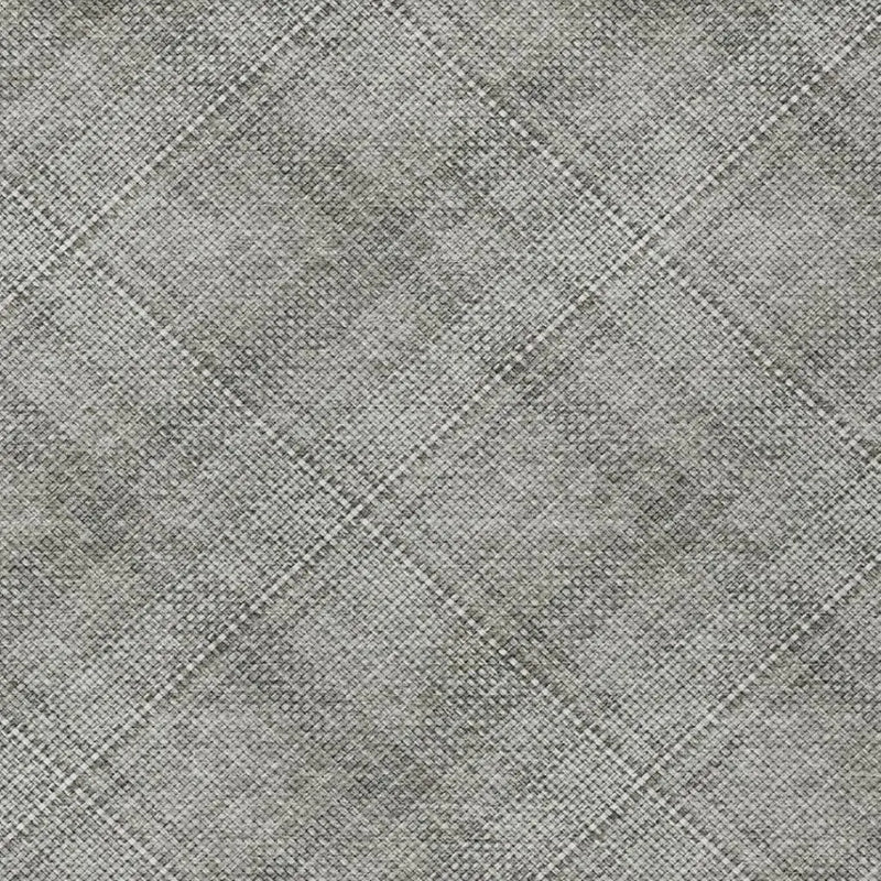 9' X 12' Silver And Gray Plaid Washable Indoor Outdoor Area Rug Homeroots Outdoor