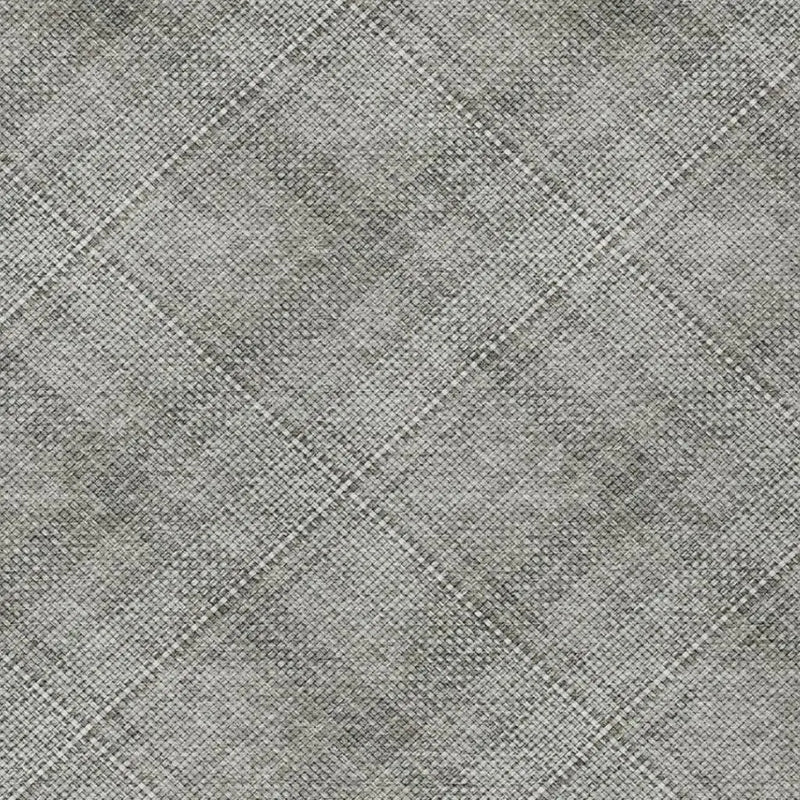 9' X 12' Silver And Gray Plaid Washable Indoor Outdoor Area Rug Homeroots Outdoor