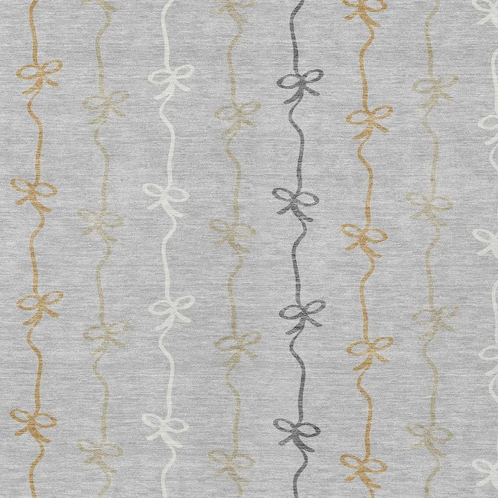 9' X 12' Silver And Gray Southwestern Washable Indoor Outdoor Area Rug Homeroots Outdoor