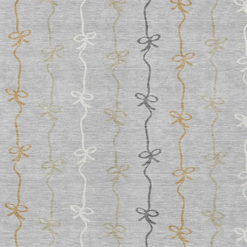 9' X 12' Silver And Gray Southwestern Washable Indoor Outdoor Area Rug Homeroots Outdoor