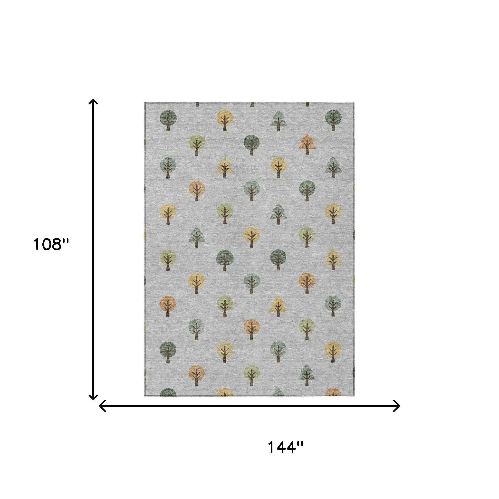 9' X 12' Silver And Green Geometric Washable Indoor Outdoor Area Rug Homeroots Outdoor