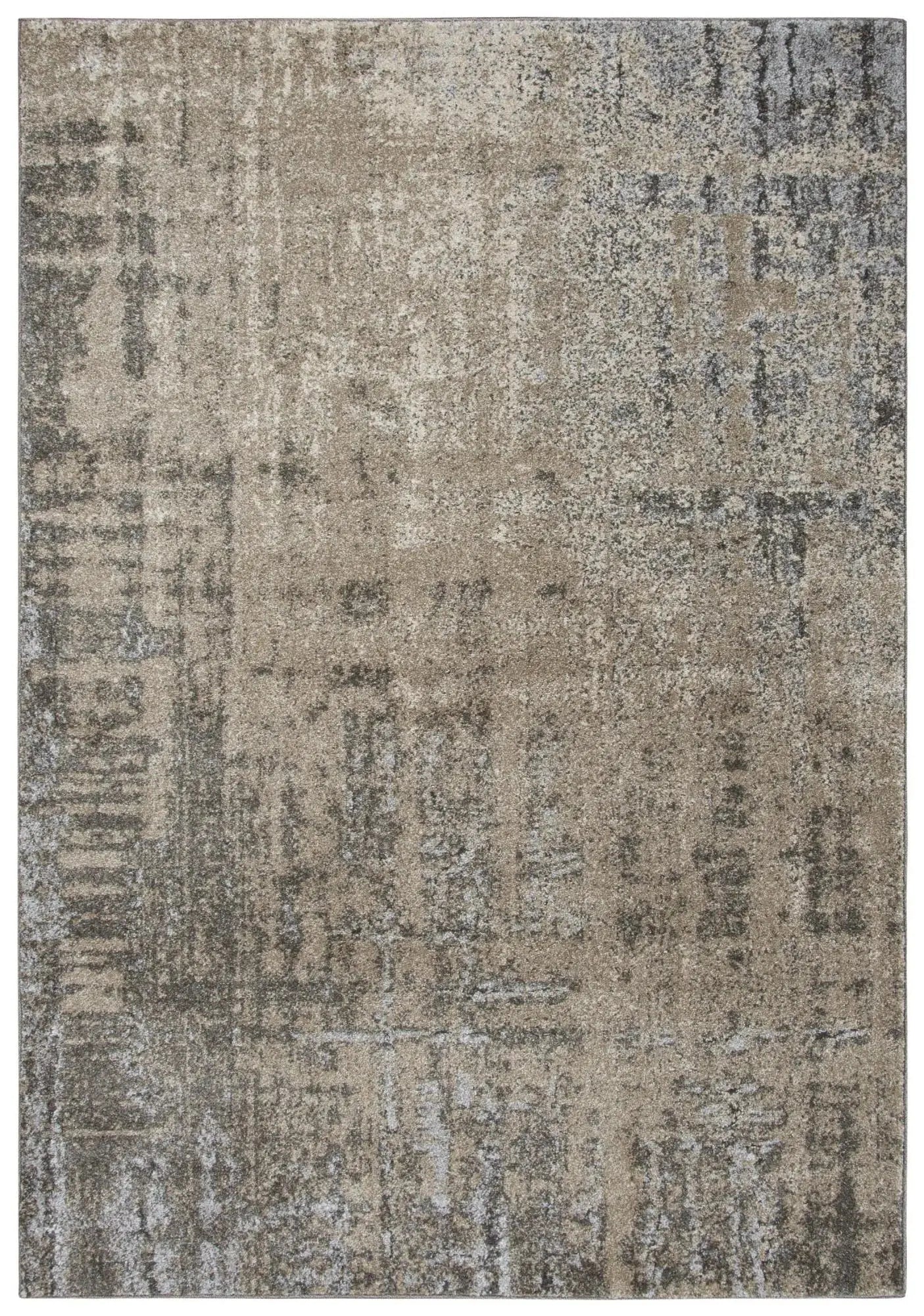 9' X 12' Silver Beige And Taupe Abstract Area Rug Homeroots Home Decor
