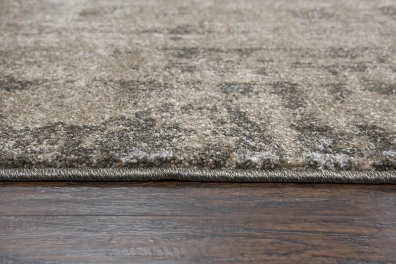 9' X 12' Silver Beige And Taupe Abstract Area Rug Homeroots Home Decor