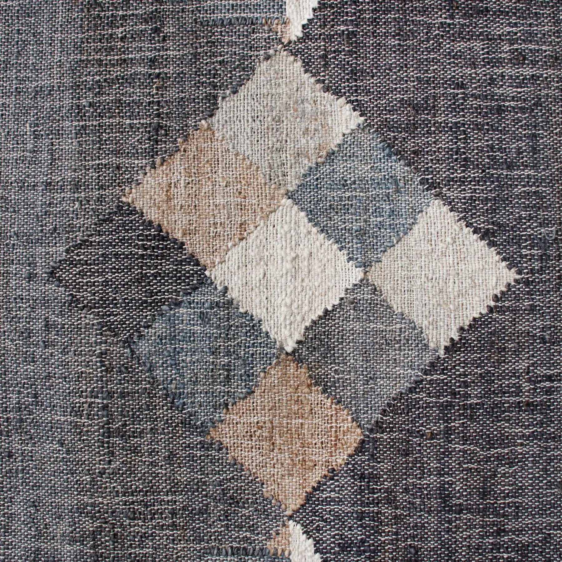 9' X 12' Tan And Black Jute Tribal Hand Woven Area Rug Homeroots Home Decor