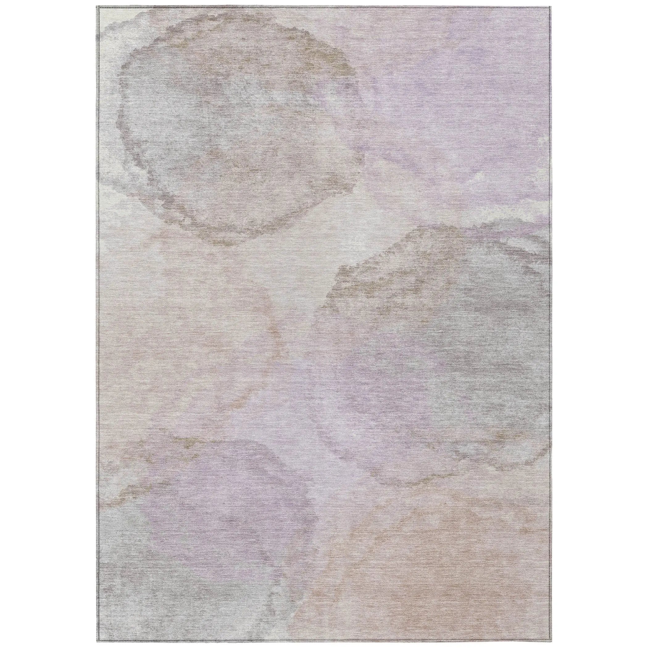 9' X 12' Taupe And Beige Abstract Washable Indoor Outdoor Area Rug Homeroots Outdoor