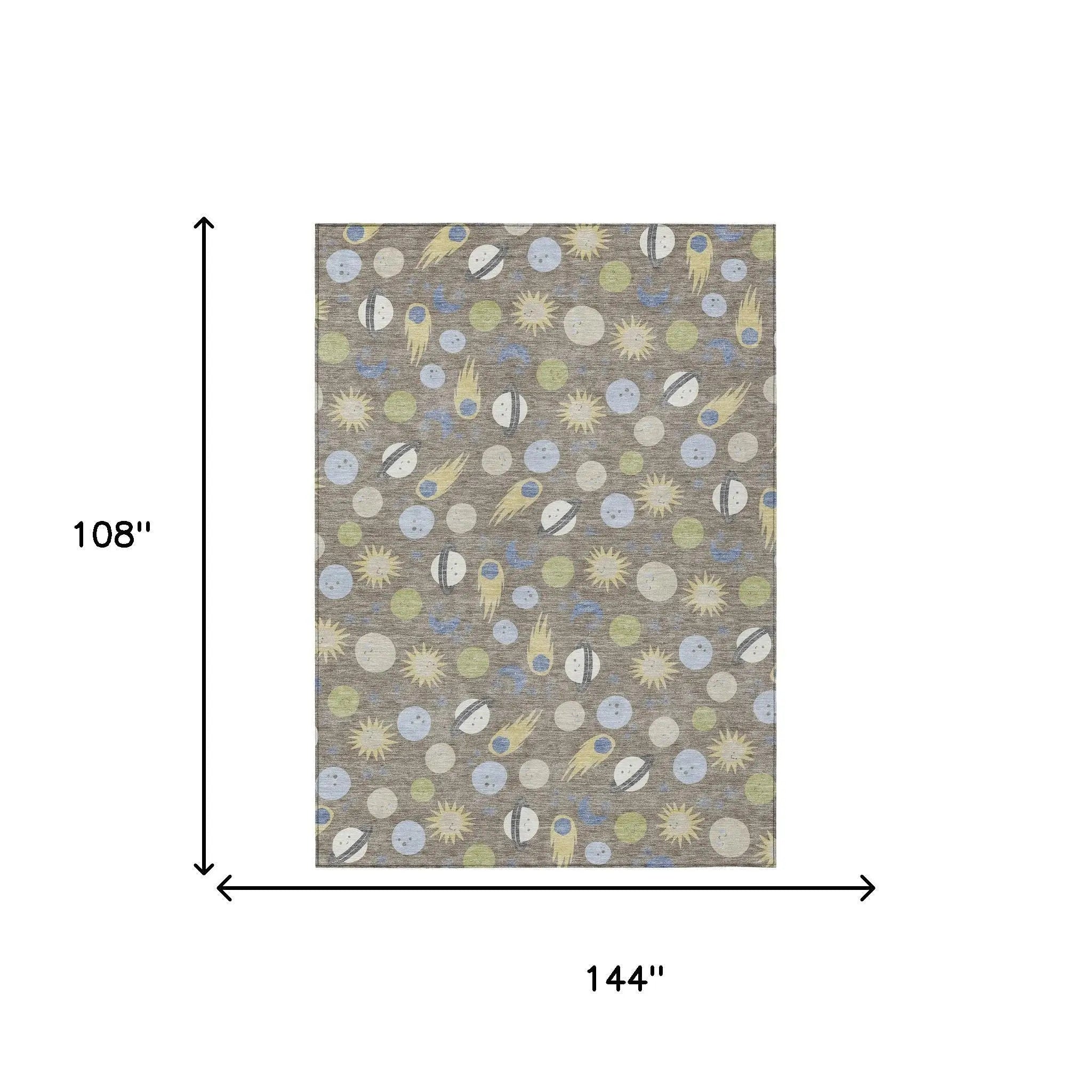 9' X 12' Taupe And Beige Geometric Washable Indoor Outdoor Area Rug Homeroots Outdoor