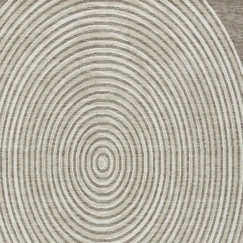 9' X 12' Taupe And Beige Geometric Washable Indoor Outdoor Area Rug Homeroots Outdoor