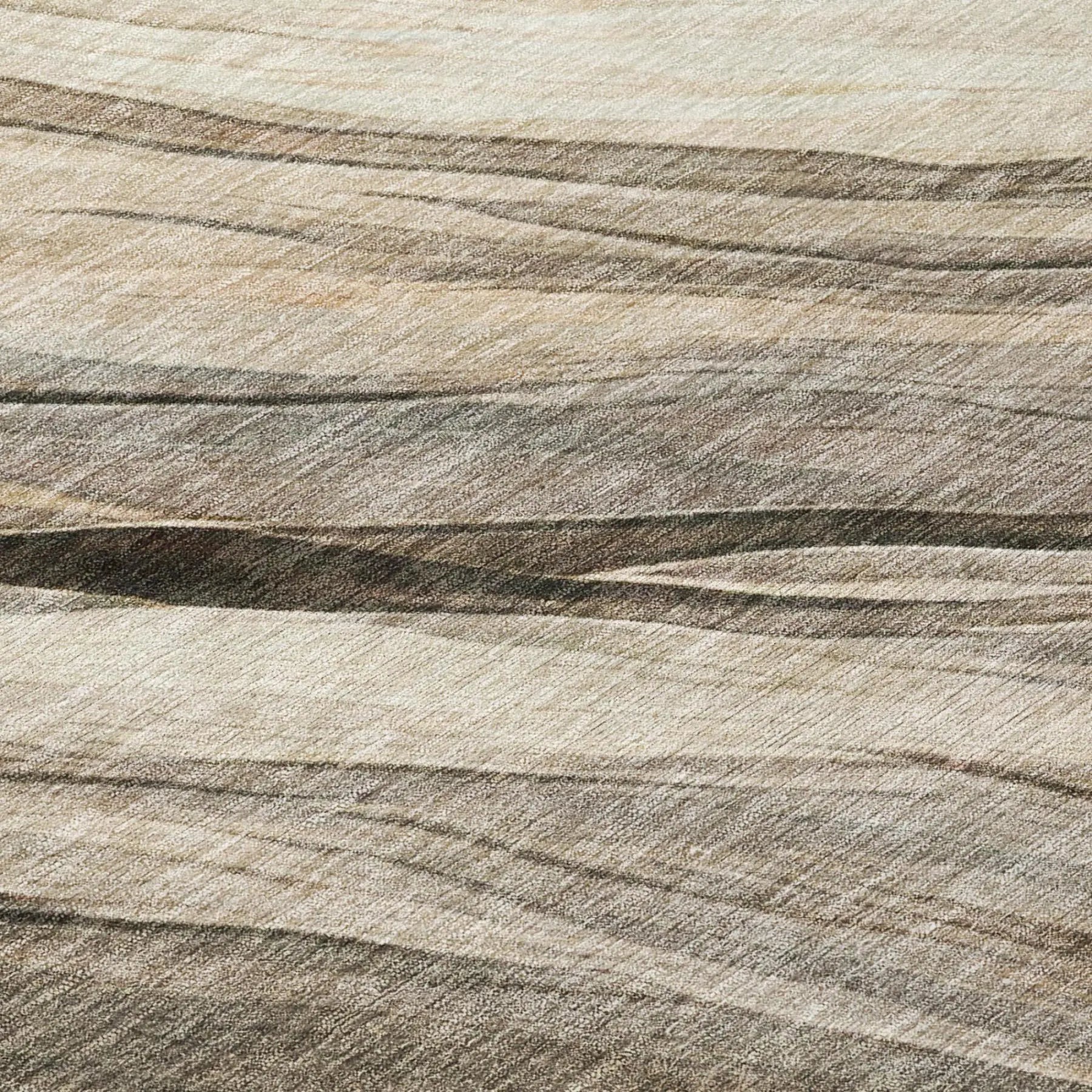 9' X 12' Taupe And Brown Abstract Washable Indoor Outdoor Area Rug Homeroots Outdoor