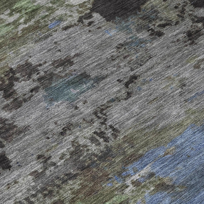 9' X 12' Taupe And Brown Abstract Washable Indoor Outdoor Area Rug Homeroots Outdoor