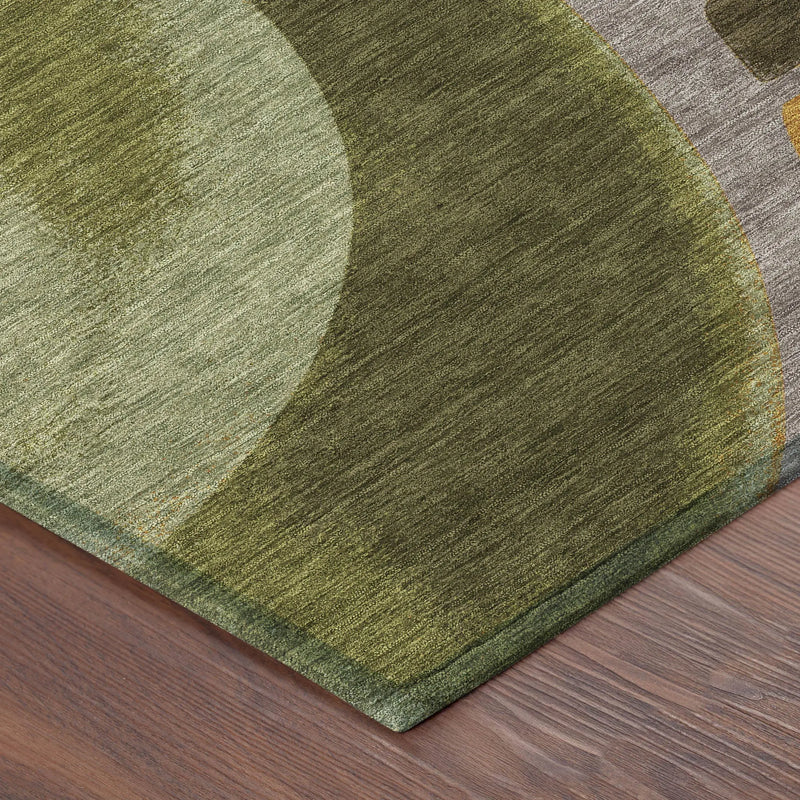 9' X 12' Taupe And Brown Abstract Washable Indoor Outdoor Area Rug Homeroots Outdoor