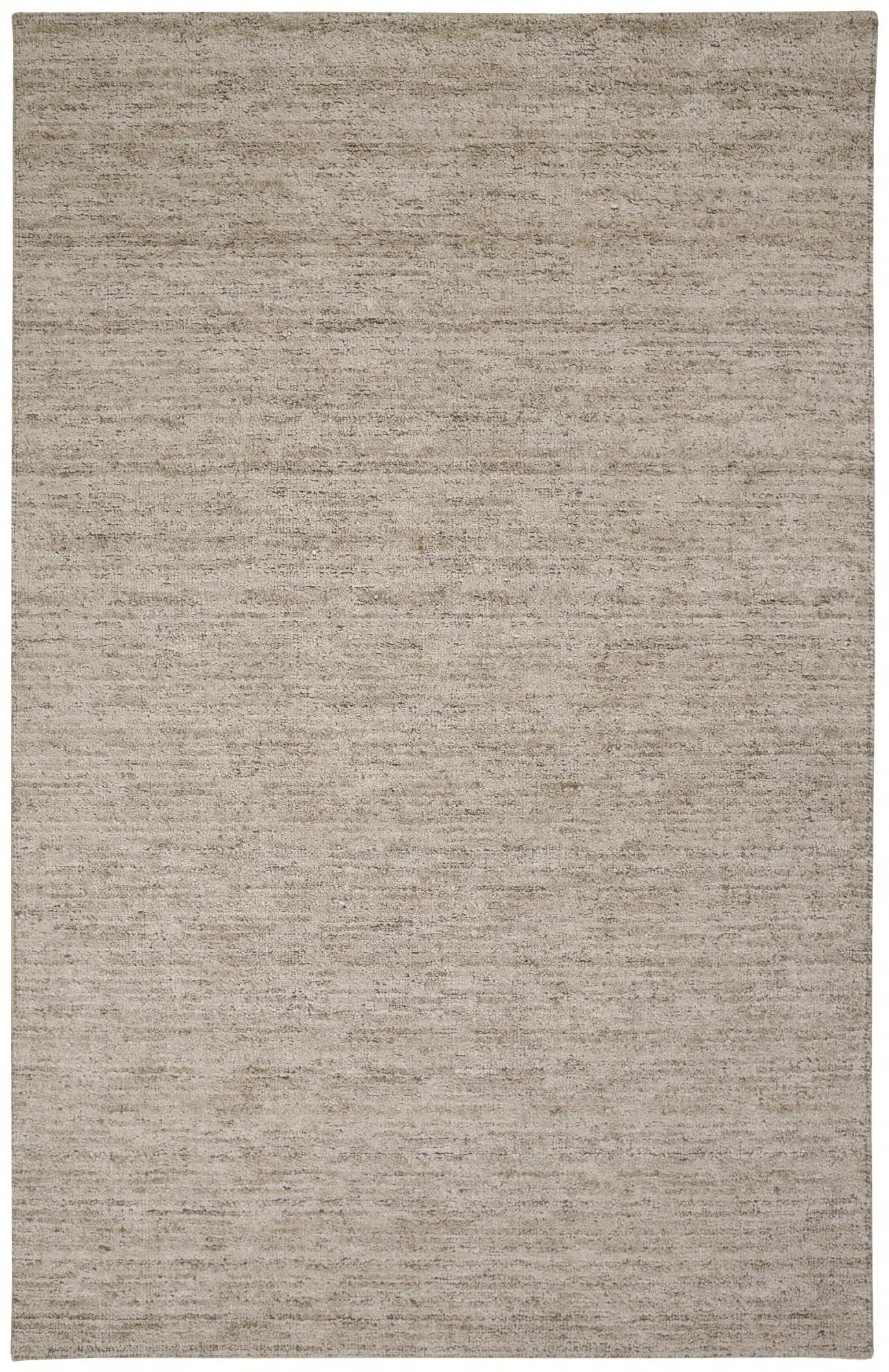 9' X 12' Taupe And Brown Hand Woven Area Rug Homeroots Home Decor