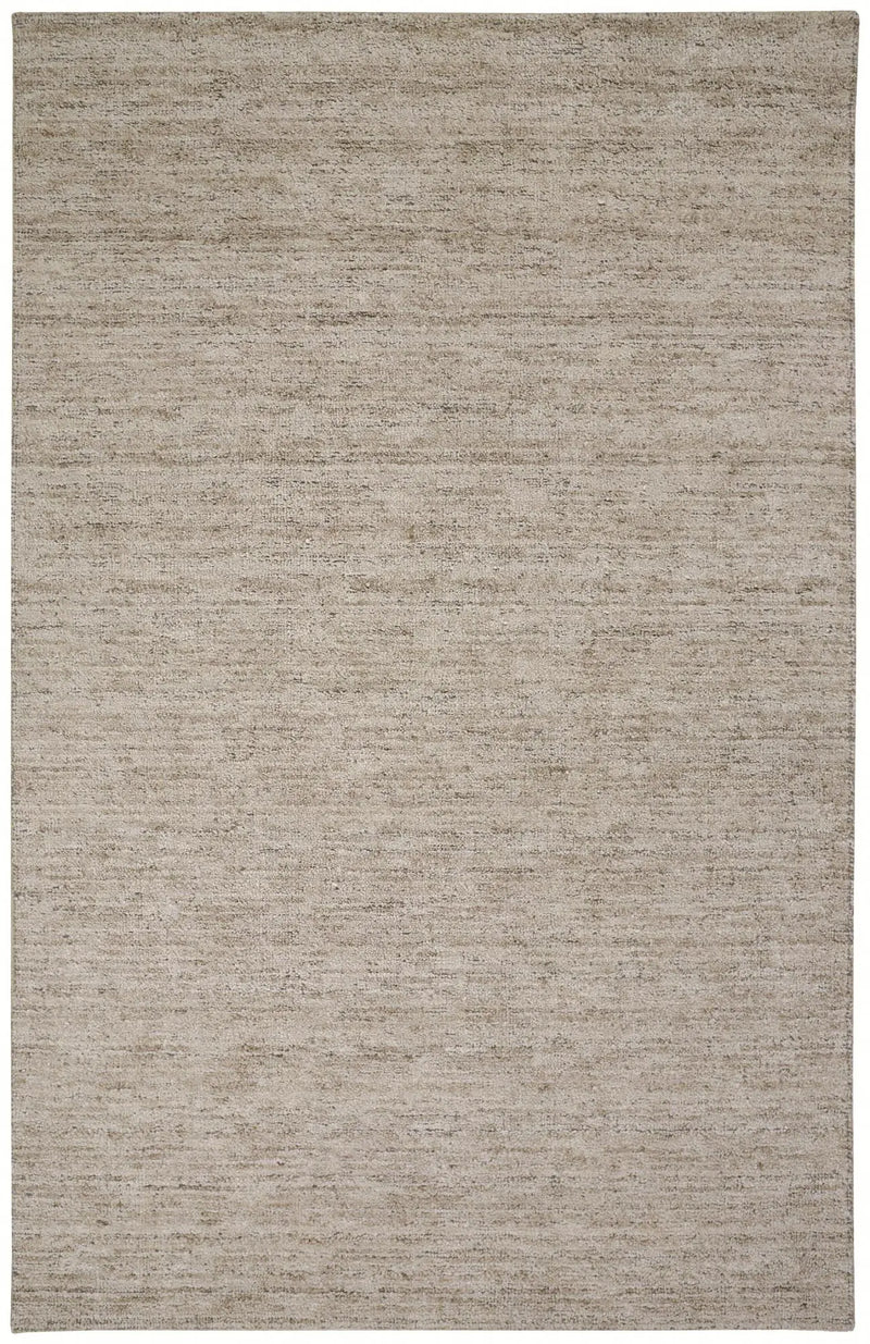 9' X 12' Taupe And Brown Hand Woven Area Rug Homeroots Home Decor