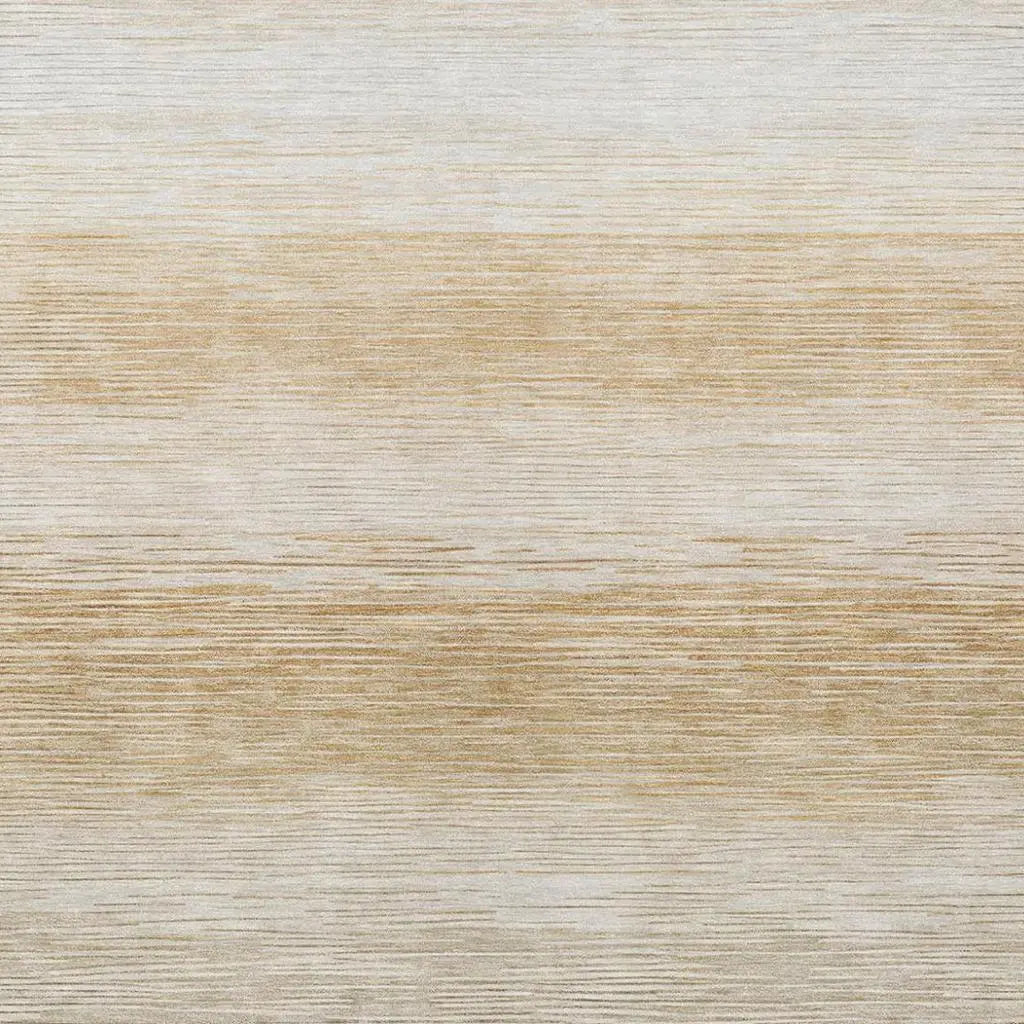 9' X 12' Taupe And Brown Striped Washable Indoor Outdoor Area Rug Homeroots Outdoor